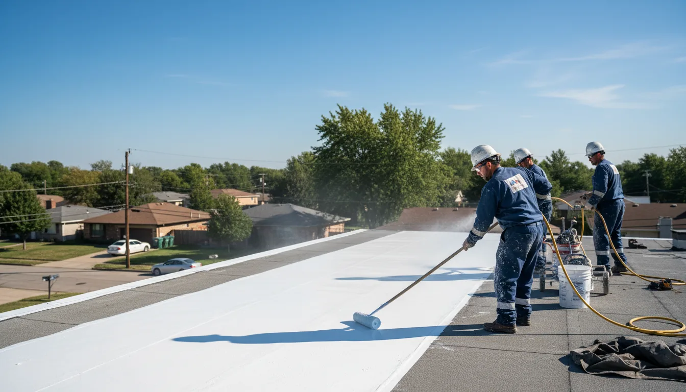 Commercial roof coating in Framingham, MA near me